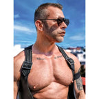 Mr. S Leather Buckle Berlin Bar Vest