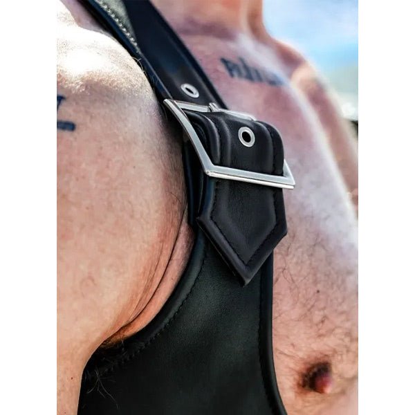 Mr. S Leather Buckle Berlin Bar Vest