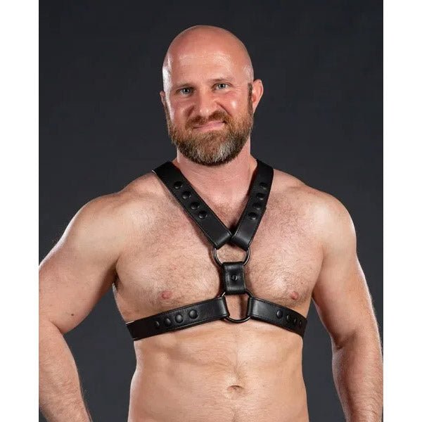 Mr. S Leather English Top Harness | All Black