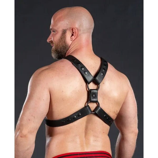 Mr. S Leather English Top Harness | All Black