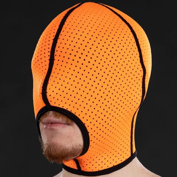 Mr. S Leather Neo Air Mesh Cocksucker Hood - Orange