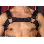 Mr S Leather Neo Carbon Bulldog Harness | Black