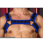 Mr S Leather NEO CARBON Bulldog Harness | Blue & Black