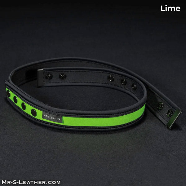 Mr. S Leather Neo Chastity Waist Strap for KINK3D | Lime