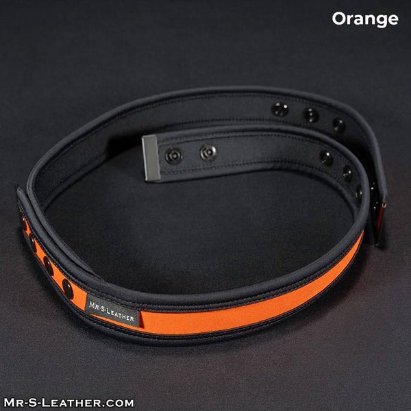 Mr. S Leather Neo Chastity Waist Strap for KINK3D | Orange