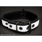 Mr S Leather NEO Puppy Collar | White