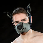 Mr. S Leather  Neoprene K9 Muzzle Kit - Grey