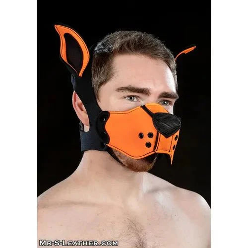 Mr. S Leather  Neoprene K9 Muzzle Kit - Orange