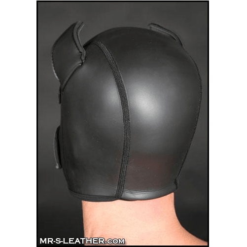 Mr S Leather NEOPRENE Puppy Hood | Black & Red