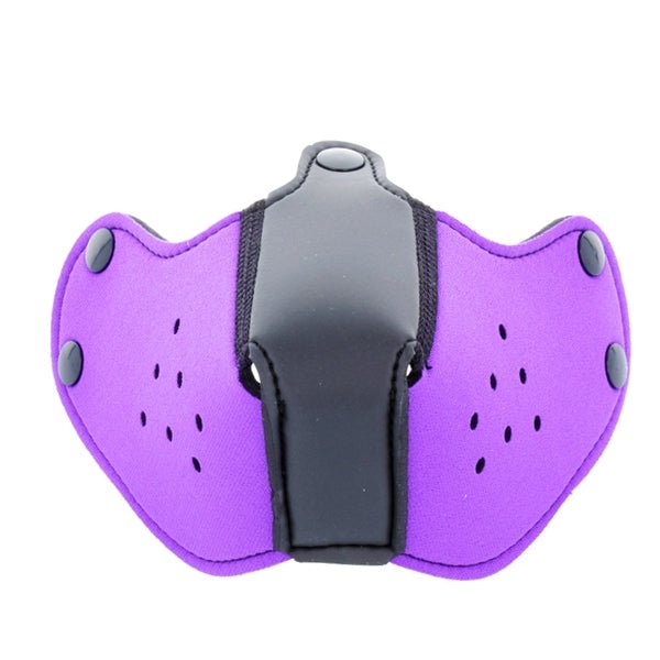 Mr S Leather NEOPRENE Puppy Hood: Replacement Muzzle | Purple