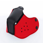 Mr S Leather NEOPRENE Puppy Hood: Replacement Muzzle | Red
