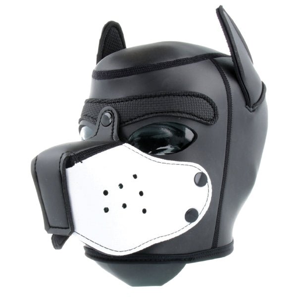 Mr S Leather NEOPRENE Puppy Hood: Replacement Muzzle | White