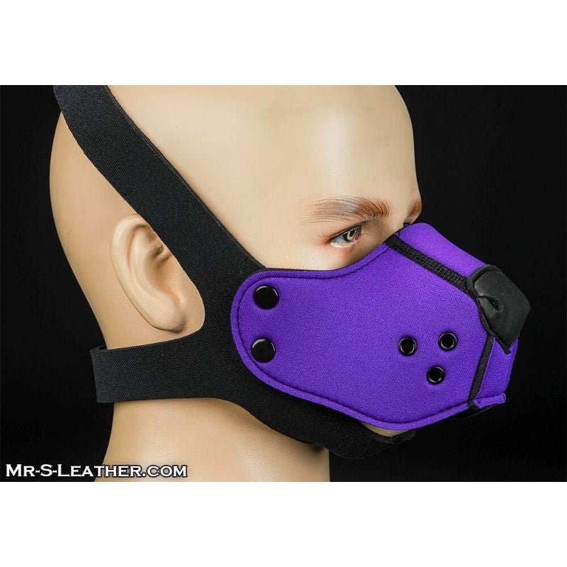 Mr S Leather NEOPRENE Puppy K9 Muzzle | Purple