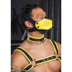 Mr S Leather NEOPRENE Puppy K9 Muzzle | Yellow