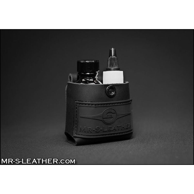 Mr S Leather POPPERS & LUBE Double HOLSTER | Black