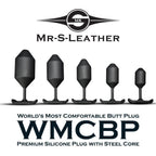 Mr S Leather WMCBP 'Worlds Most Comfortable Butt Plug' Weighted Silicone Plug | Large