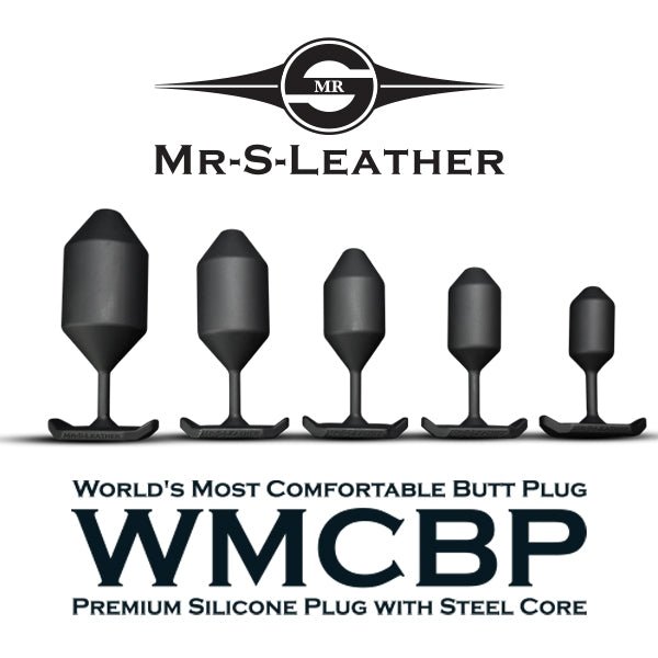 Mr S Leather WMCBP 'Worlds Most Comfortable Butt Plug' Weighted Silicone Plug | Large