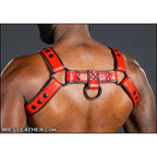 Mr.S Leather Dark Room Bulldog Harness | Red
