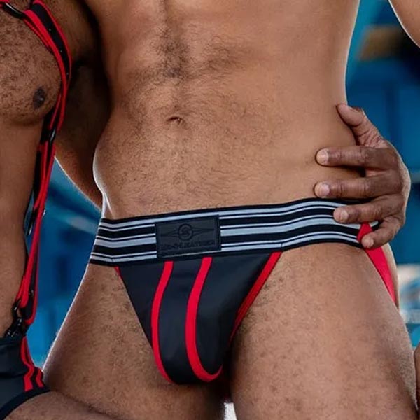 Mr.S Leather FuckGear Jock | Black/Red