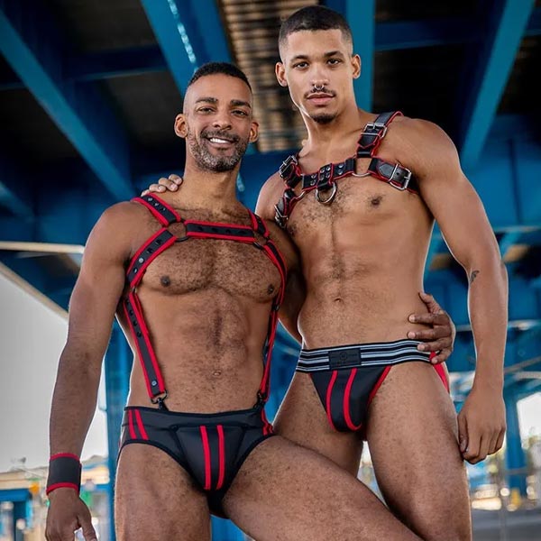 Mr.S Leather FuckGear Jock | Black/Red