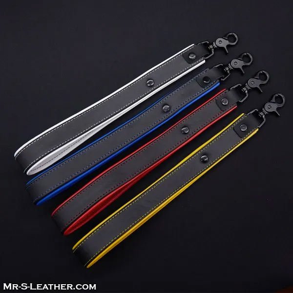 Mr.S Leather Hardline Leather Short Leash - 11 Colours