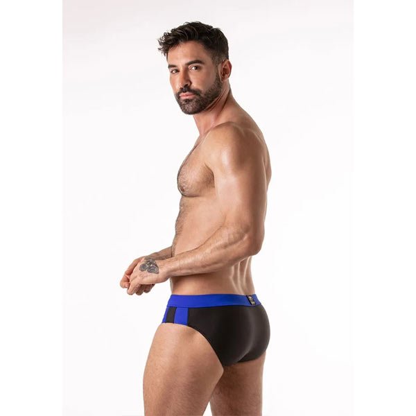 Mr.S Leather Soaker Swim Brief | Blue