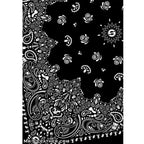 Mr.S Leather Zipper Pocket Neck Hanky - Black