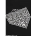 Mr.S Leather Zipper Pocket Neck Hanky - Charcoal