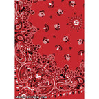 Mr.S Leather Zipper Pocket Neck Hanky - Red
