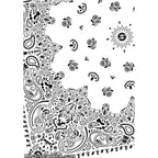 Mr.S Leather Zipper Pocket Neck Hanky - White
