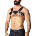 Nasty Pig Anvil Leather Bulldog Harness | Black