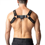 Nasty Pig Anvil Leather Bulldog Harness | Black