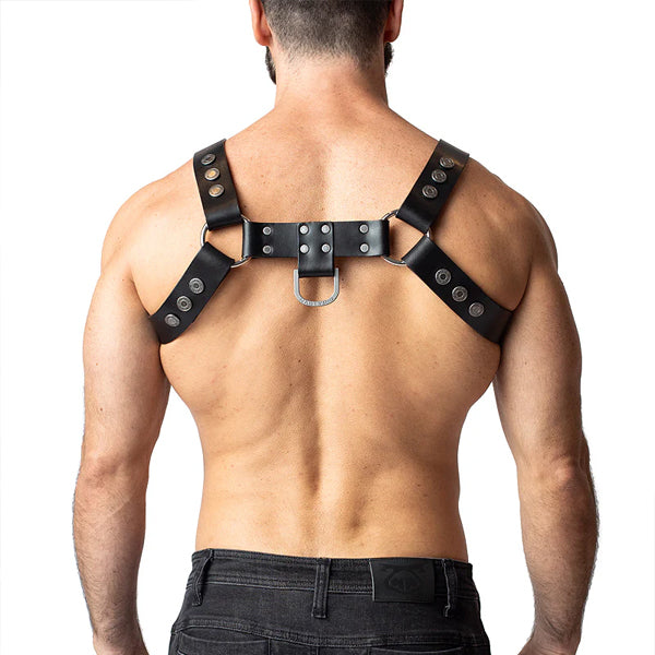 Nasty Pig Anvil Leather Bulldog Harness | Black