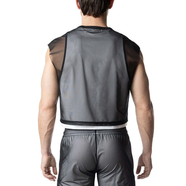 Nasty Pig Blur Crop Top | Black/White