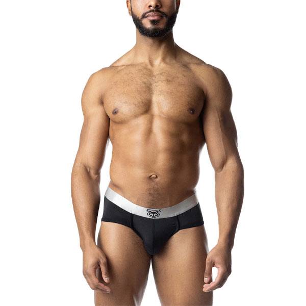 Nasty Pig Chromium U-Front Brief | Chrome/Black