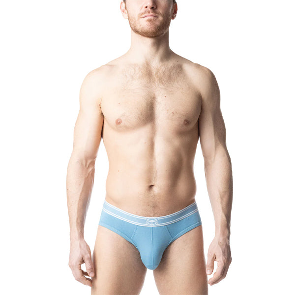 Nasty Pig Core Bikini Brief | Light Teal/White