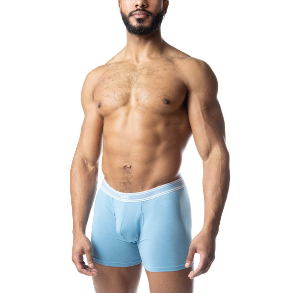 Nasty Pig Core Boxer Brief | Light Teal/White