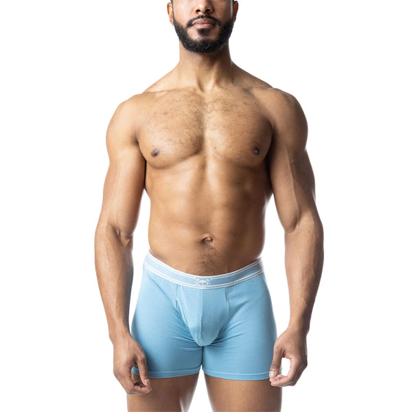 Nasty Pig Core Boxer Brief | Light Teal/White
