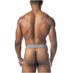 Nasty Pig Core Jock Strap 3.0 | Charcoal Grey/Red/White | Charcoal Grey/Red