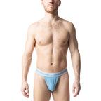 Nasty Pig Core Thong | Light Teal/White