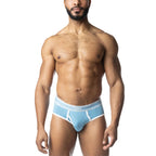 Nasty Pig Core Y-Front Brief | Light Teal/White
