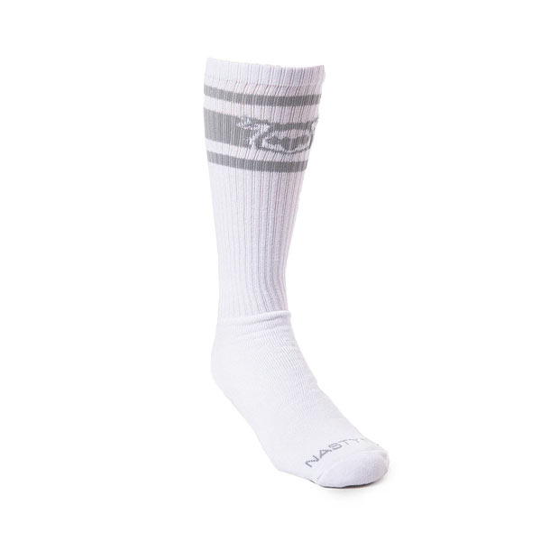 Nasty Pig Hook'd Up Sport Sock | White/Grey | OSFA | White/Grey