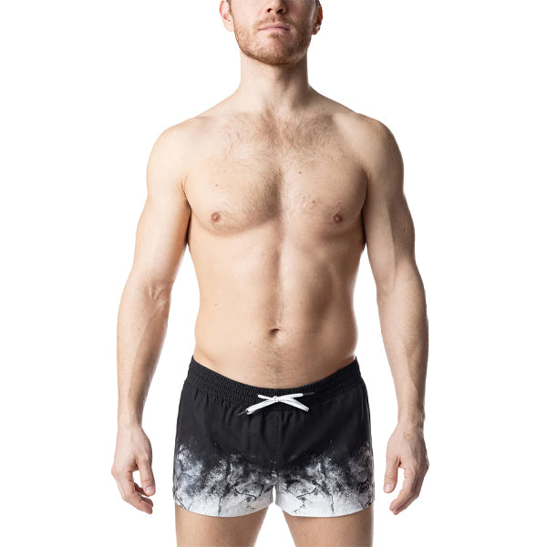 Nasty Pig Oxidize Swim Trunk | Black/White