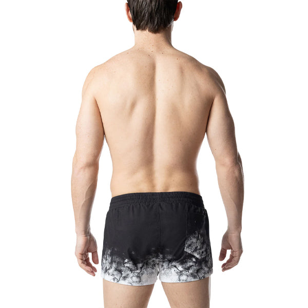 Nasty Pig Oxidize Swim Trunk | Black/White