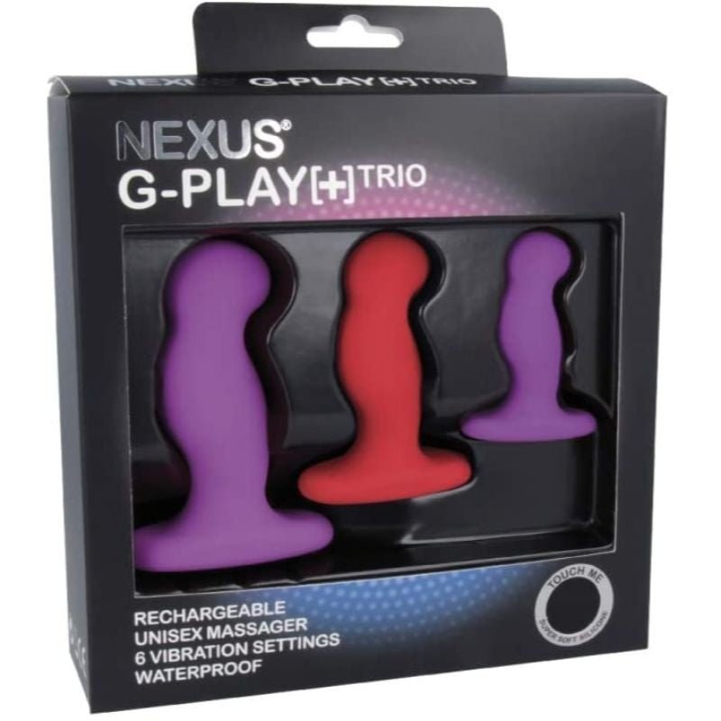 Nexus G - PLAY [+] Rechargeable Prostate Vibrator Trio | Small, Medium & Large