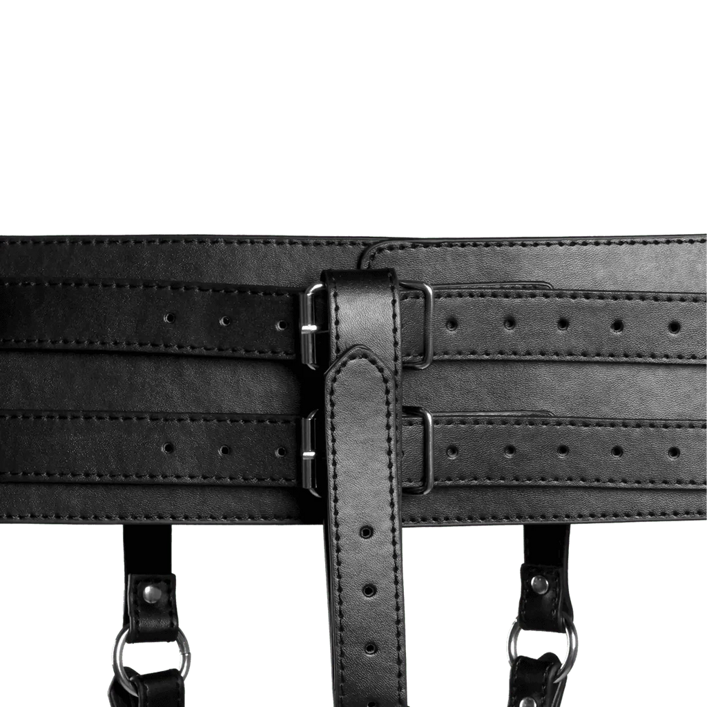 OUCH Belt with Vibrator Holder - Black