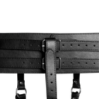 OUCH Belt with Vibrator Holder - Black