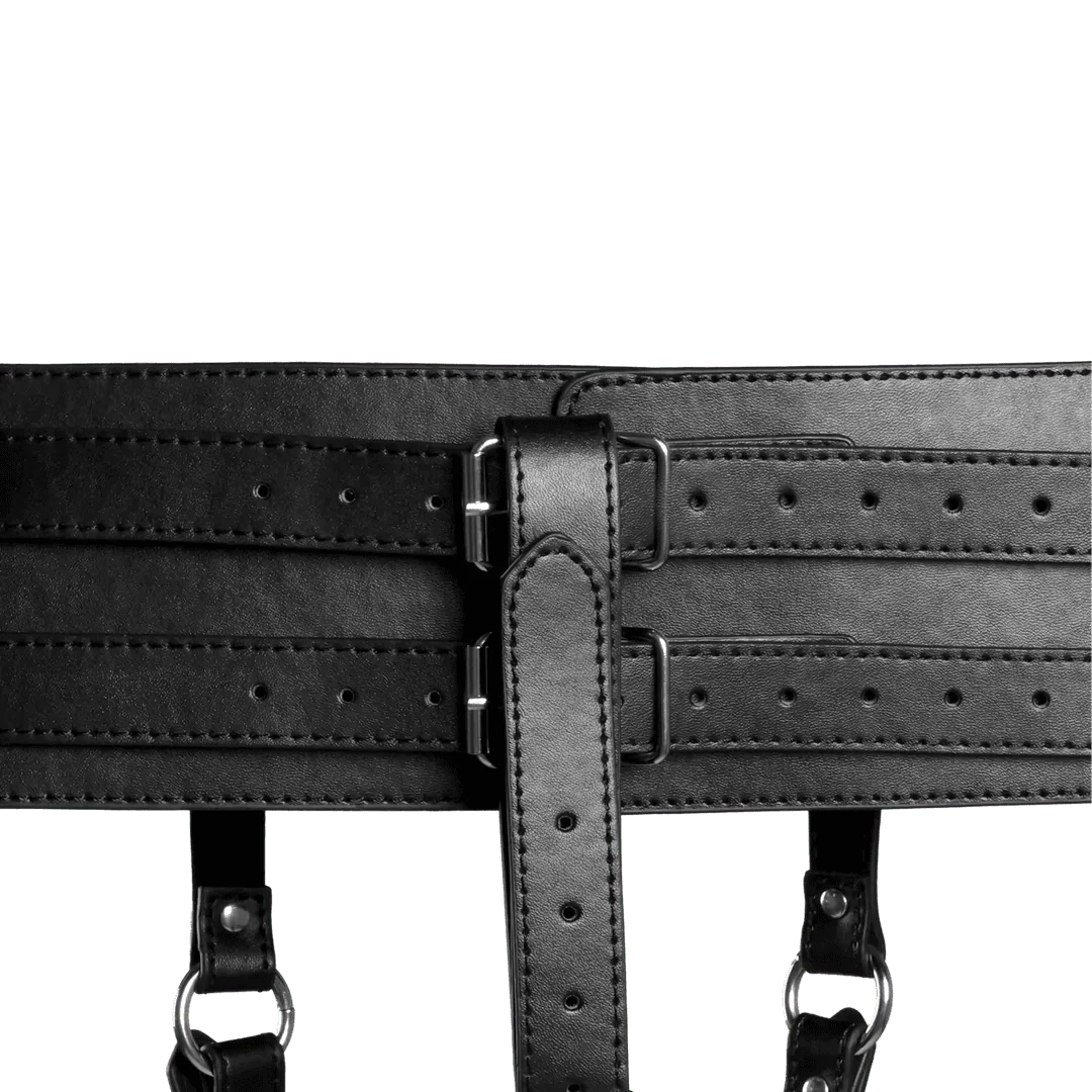 OUCH Belt with Vibrator Holder - Black