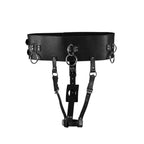 OUCH Belt with Vibrator Holder - Black