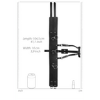 OUCH Belt with Vibrator Holder - Black